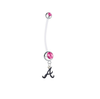 Atlanta Braves Style 2 Pregnancy Maternity Pink Belly Button Navel Ring - Pick Your Color