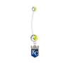 Kansas City Royals Pregnancy Maternity Gold Belly Button Navel Ring - Pick Your Color