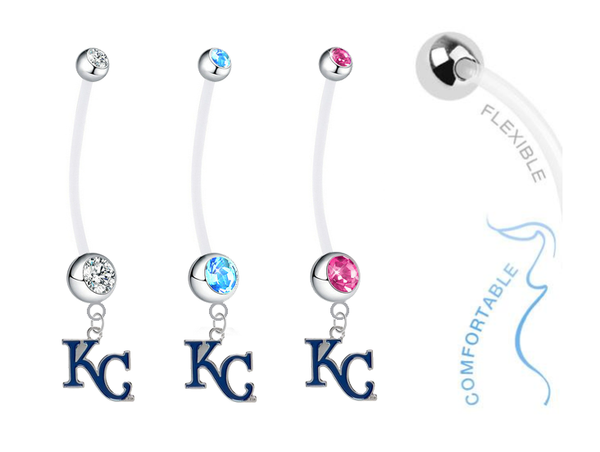 Kansas City Royals Style 2 Boy/Girl Pregnancy Maternity Belly Button Navel Ring
