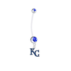 Kansas City Royals Style 2 Pregnancy Maternity Blue Belly Button Navel Ring - Pick Your Color
