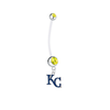 Kansas City Royals Style 2 Pregnancy Maternity Gold Belly Button Navel Ring - Pick Your Color