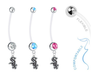 Chicago White Sox Boy/Girl Pregnancy Maternity Belly Button Navel Ring