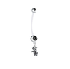 Chicago White Sox Pregnancy Maternity Black Belly Button Navel Ring - Pick Your Color