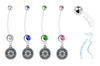 Seattle Mariners Pregnancy Maternity Belly Button Navel Ring - Pick Your Color