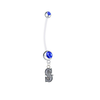 Seattle Mariners Style 2 Pregnancy Maternity Blue Belly Button Navel Ring - Pick Your Color
