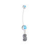 Seattle Mariners Style 2 Boy/Girl Light Blue Pregnancy Maternity Belly Button Navel Ring