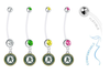 Oakland Athletics Pregnancy Maternity Belly Button Navel Ring - Pick Your Color