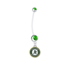 Oakland Athletics Pregnancy Green Maternity Belly Button Navel Ring - Pick Your Color