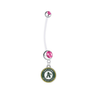 Oakland Athletics Pregnancy Pink Maternity Belly Button Navel Ring - Pick Your Color