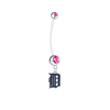 Detroit Tigers Pregnancy Maternity Pink Belly Button Navel Ring - Pick Your Color