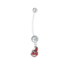 Cleveland Indians Boy/Girl Clear Pregnancy Maternity Belly Button Navel Ring