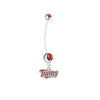 Minnesota Twins Pregnancy Maternity Red Belly Button Navel Ring - Pick Your Color