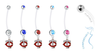 Minnesota Twins Style 2 Pregnancy Maternity Belly Button Navel Ring - Pick Your Color
