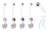 Washington Nationals Pregnancy Maternity Belly Button Navel Ring - Pick Your Color