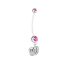 Washington Nationals Boy/Girl Pregnancy Pink Maternity Belly Button Navel Ring
