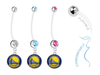 Golden State Warriors Boy/Girl Pregnancy Maternity Belly Button Navel Ring