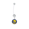 Golden State Warriors Boy/Girl Clear Pregnancy Maternity Belly Button Navel Ring
