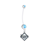 Tampa Bay Rays Pregnancy Maternity Light Blue Belly Button Navel Ring - Pick Your Color