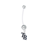 Tampa Bay Rays Style 2 Boy/Girl Clear Pregnancy Maternity Belly Button Navel Ring