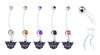 Phoenix Suns Pregnancy Maternity Belly Button Navel Ring - Pick Your Color