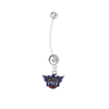 Phoenix Suns Pregnancy Maternity Clear Belly Button Navel Ring - Pick Your Color