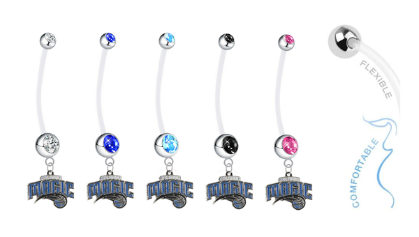 Orlando Magic Pregnancy Maternity Belly Button Navel Ring - Pick Your Color