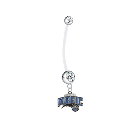 Orlando Magic Pregnancy Maternity Clear Belly Button Navel Ring - Pick Your Color
