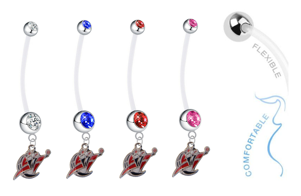 Washington Wizards Pregnancy Maternity Belly Button Navel Ring - Pick Your Color