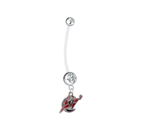 Washington Wizards Pregnancy Clear Maternity Belly Button Navel Ring - Pick Your Color