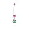 Boston Celtics Pregnancy Maternity Pink Belly Button Navel Ring - Pick Your Color