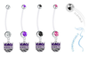 Sacramento Kings Pregnancy Maternity Belly Button Navel Ring - Pick Your Color