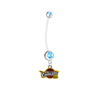 Cleveland Cavaliers Boy/Girl Pregnancy Light Blue Maternity Belly Button Navel Ring
