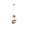 Cleveland Cavaliers Style 2 Pregnancy Maternity Red Belly Button Navel Ring - Pick Your Color