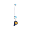 Indiana Pacers Boy/Girl Light Blue Pregnancy Maternity Belly Button Navel Ring