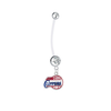 Los Angeles Clippers Boy/Girl Clear Pregnancy Maternity Belly Button Navel Ring