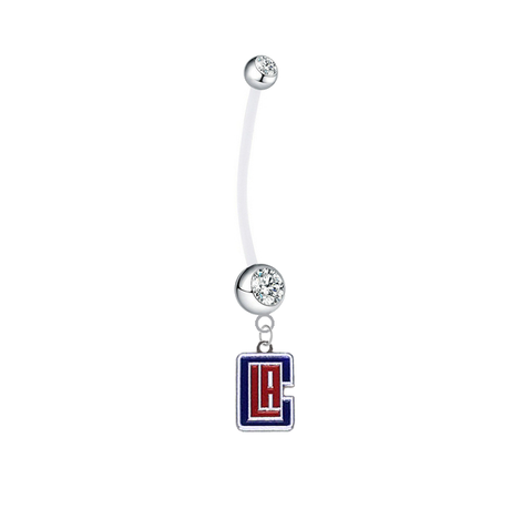 Los Angeles Clippers Style 2 Boy/Girl Clear Pregnancy Maternity Belly Button Navel Ring