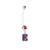 Los Angeles Clippers Style 2 Pregnancy Maternity Red Belly Button Navel Ring - Pick Your Color