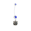 Dallas Mavericks Pregnancy Blue Maternity Belly Button Navel Ring - Pick Your Color