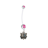 Dallas Mavericks Pregnancy Maternity Pink Belly Button Navel Ring - Pick Your Color