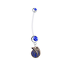 Dallas Mavericks Style 2 Pregnancy Blue Maternity Belly Button Navel Ring - Pick Your Color