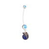 Dallas Mavericks Style 2 Boy/Girl Light Blue Pregnancy Maternity Belly Button Navel Ring