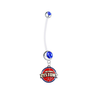 Detroit Pistons Pregnancy Maternity Belly Blue Button Navel Ring - Pick Your Color