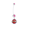 Detroit Pistons Pregnancy Maternity Pink Belly Button Navel Ring - Pick Your Color