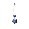 Memphis Grizzlies Pregnancy Maternity Blue Belly Button Navel Ring - Pick Your Color