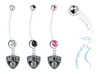 Brooklyn Nets Pregnancy Maternity Belly Button Navel Ring - Pick Your Color