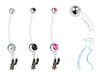 San Antonio Spurs Pregnancy Maternity Belly Button Navel Ring - Pick Your Color