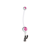 San Antonio Spurs Pregnancy Maternity Pink Belly Button Navel Ring - Pick Your Color