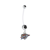 Oklahoma City Thunder Pregnancy Black Maternity Belly Button Navel Ring - Pick Your Color