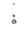 Minnesota Timberwolves Pregnancy Maternity Black Belly Button Navel Ring - Pick Your Color
