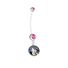 Minnesota Timberwolves Pregnancy Maternity Pink Belly Button Navel Ring - Pick Your Color
